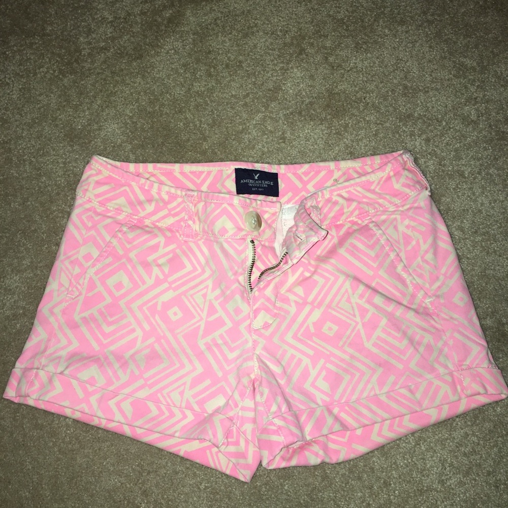 Aztec print shorts!